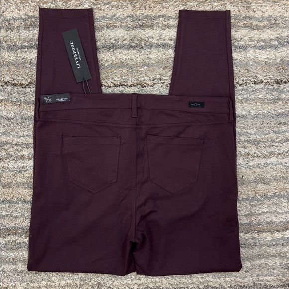 Liverpool Mid Rise Skinny Jeans Sz 16/33 NWT | Liverpool Skinny Jeans Aubergine- - Picture 2 of 14